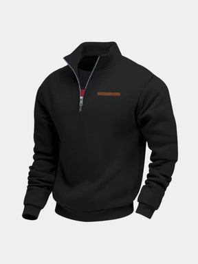 Slate Urban High Collar Pullover — North Row | Flat Lay