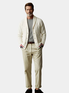 Academy Shawl-Neck Knit — North Row | Back View
