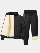 Premium Classic Sherpa Winter Tracksuit Set — North Row | Front View