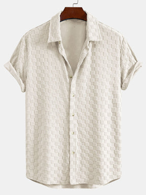Checkerboard Terry Shirt & Shorts — North Row | Close-Up