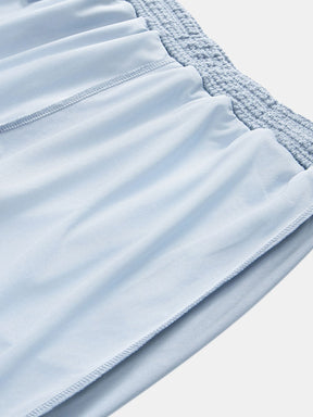 Waffle Textured Cuban Shirt & Shorts — North Row | View 15