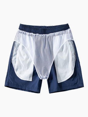 Regular Fit Palm Trees Silhouette Print Cotton T-Shirt & Swim Shorts — North Row | View 18