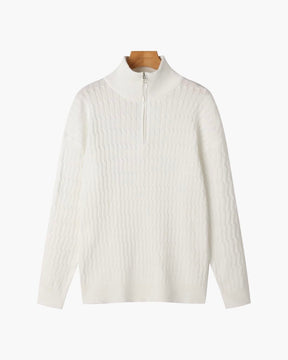 Caleb Half Zip Sweater — North Row | Side View