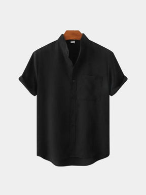 Executive Resort Linen Shirt — North Row | Front View