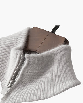 Amal Full-Zip Wool Gilet — North Row | Texture Detail