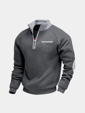 Classic Academy High Collar Pullover — North Row | Worn Look