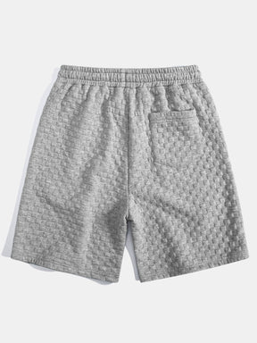 Checkerboard Jacquard  Arc Hem Hooded T-Shirt & Shorts — North Row | View 15
