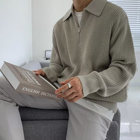 Razon Zipped Sweater — North Row | Detail View