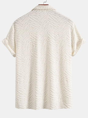 Animal Texture Terry Cuban Shirt & Shorts — North Row | Worn Look