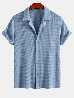 Waffle Textured Cuban Shirt & Shorts — North Row | Lifestyle