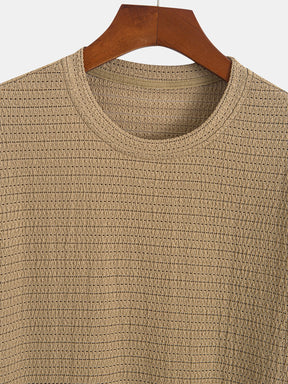Relax Fit Striped Textured T-Shirt — North Row | Worn Look
