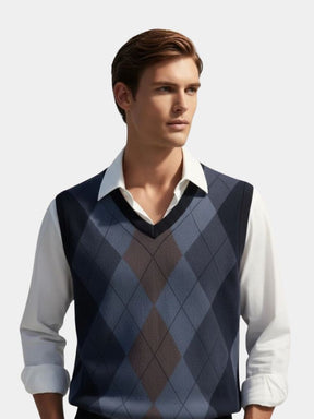Academic Essential Knit Vest — North Row | Back View