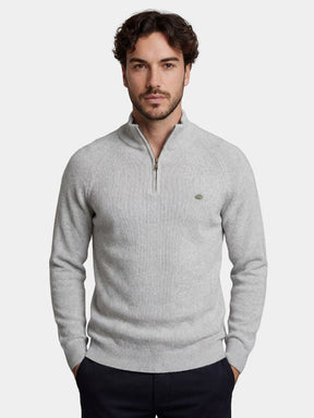 Elegant Quarter Zip Sweater — North Row | Front View