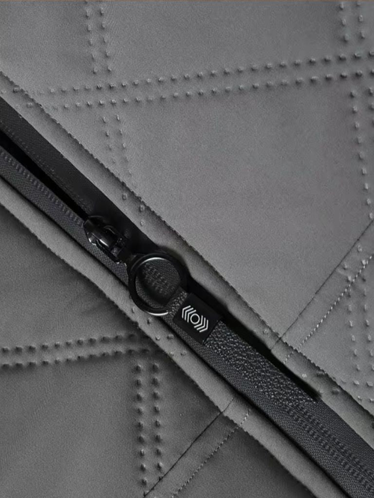Slate Cavalier Zip Jacket — North Row | Close-Up