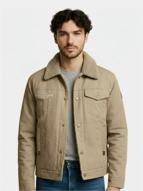 Vintage Military Aviator Jacket — North Row | Side View
