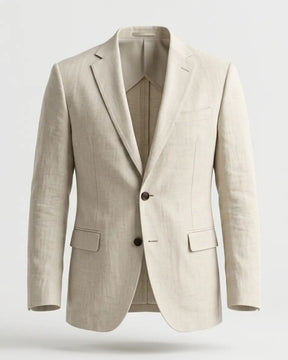 Preston Linen Blazer — North Row | Front View