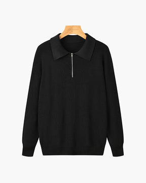 Razon Zipped Sweater — North Row | Texture Detail