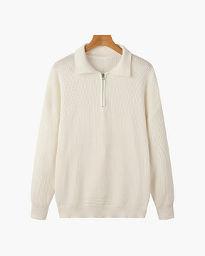 Gonjo Zipped Sweater — North Row | Side View