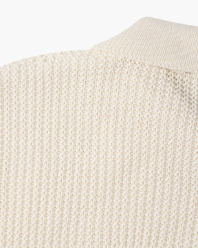 Gonjo Zipped Sweater — North Row | Texture Detail