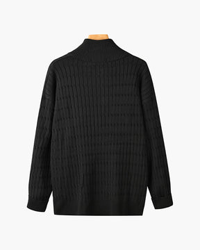 Caleb Half Zip Sweater — North Row | Full Length