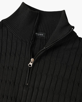 Caleb Half Zip Sweater — North Row | Model Wearing