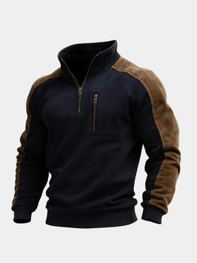 Urban Explorer High Collar Quarter Zip Pullover — North Row | Texture Detail