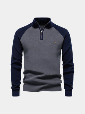 Apex Sport-Luxe Quarter Zip — North Row | Flat Lay