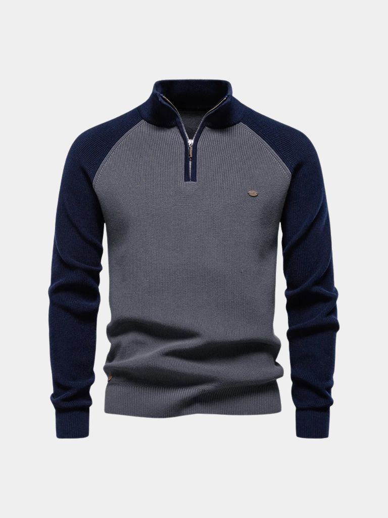 Apex Sport-Luxe Quarter Zip — North Row | Flat Lay