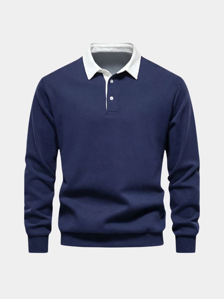 Old Money Essential Polo Shirt — North Row | Model Wearing