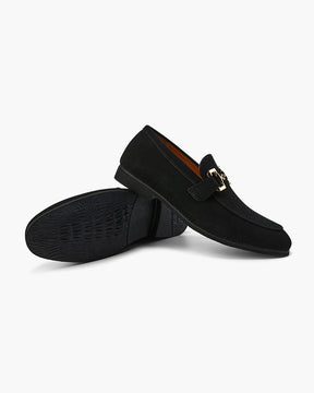 Luxury Suede Loafers — North Row | Side View