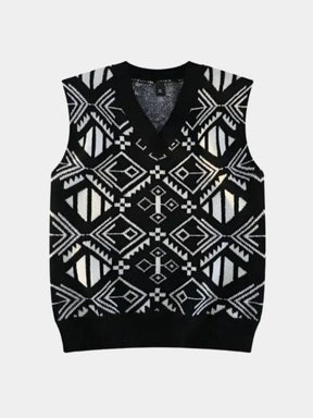 Academic Retro Knit Vest — North Row | Side View