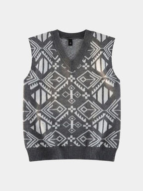 Academic Retro Knit Vest — North Row | Worn Look
