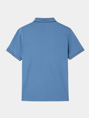 Azure Classic Polo — North Row | Model Wearing