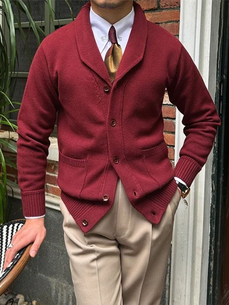 British Knit Cardigan — North Row | Detail View
