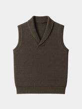 British Knit Vest Waistcoat — North Row | Flat Lay