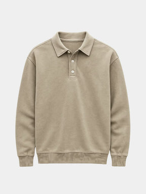 Canyon Mist Long Sleeve Polo Shirt — North Row | Side View