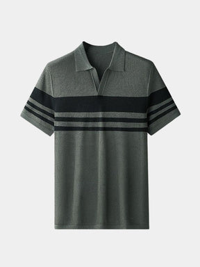 Caramel Lineage Polo — North Row | Collar Detail