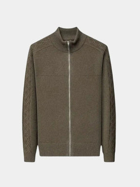 Cashmere Zip Sweater Knit Turtleneck — North Row | Front View