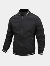 Casual Baseball Bomber Jacket — North Row | Front View