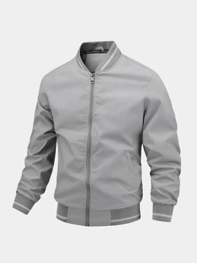 Casual Baseball Bomber Jacket — North Row | Flat Lay
