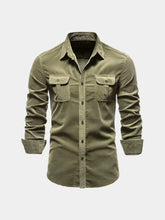 Casual Business Corduroy Shirt — North Row | Side View
