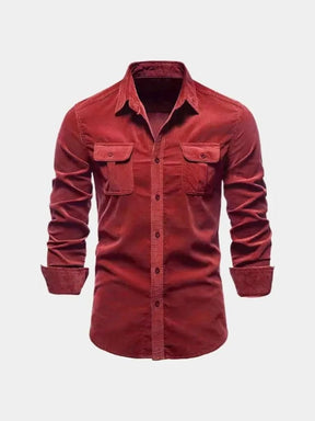 Casual Business Corduroy Shirt — North Row | Flat Lay