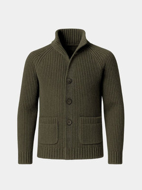 Classic Heritage Botton Knit Jacket — North Row | Close-Up