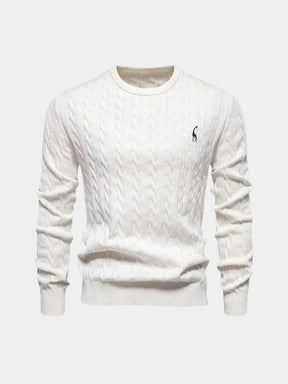 Cotton  Crew Neck Pullover Sweater — North Row | View 15