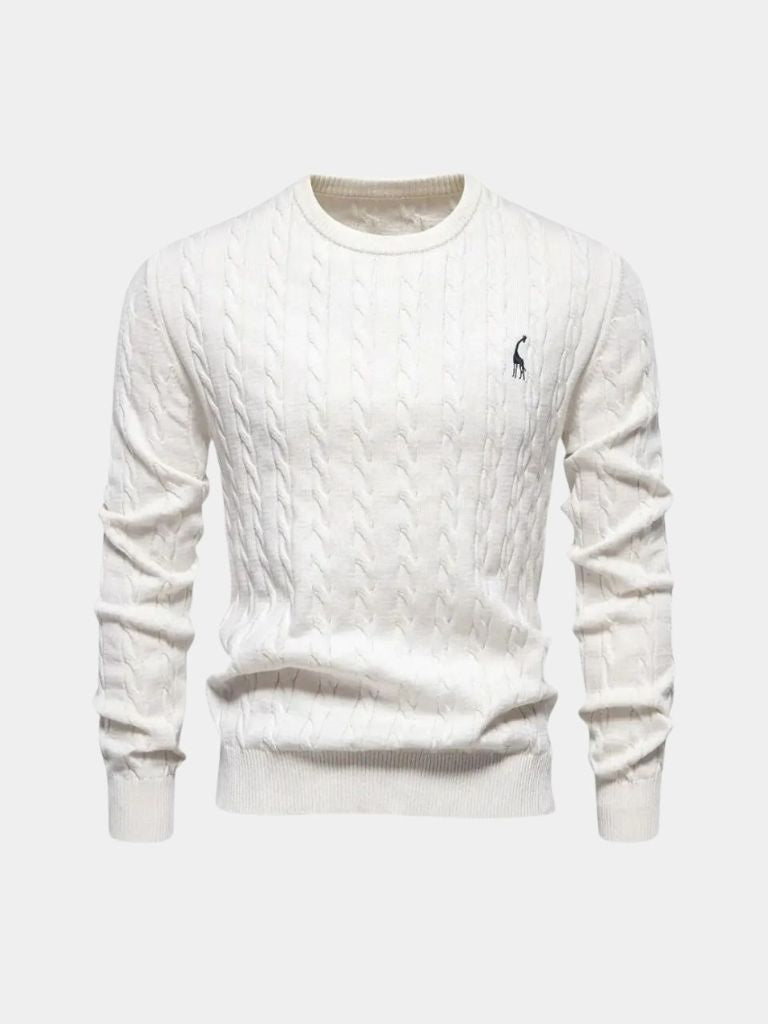 Cotton  Crew Neck Pullover Sweater — North Row | View 15