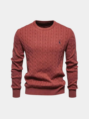 Cotton  Crew Neck Pullover Sweater — North Row | View 14