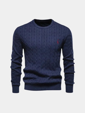 Cotton  Crew Neck Pullover Sweater — North Row | Full Length