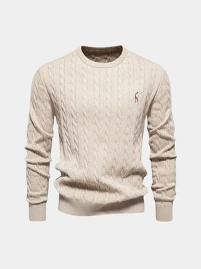Cotton  Crew Neck Pullover Sweater — North Row | View 16