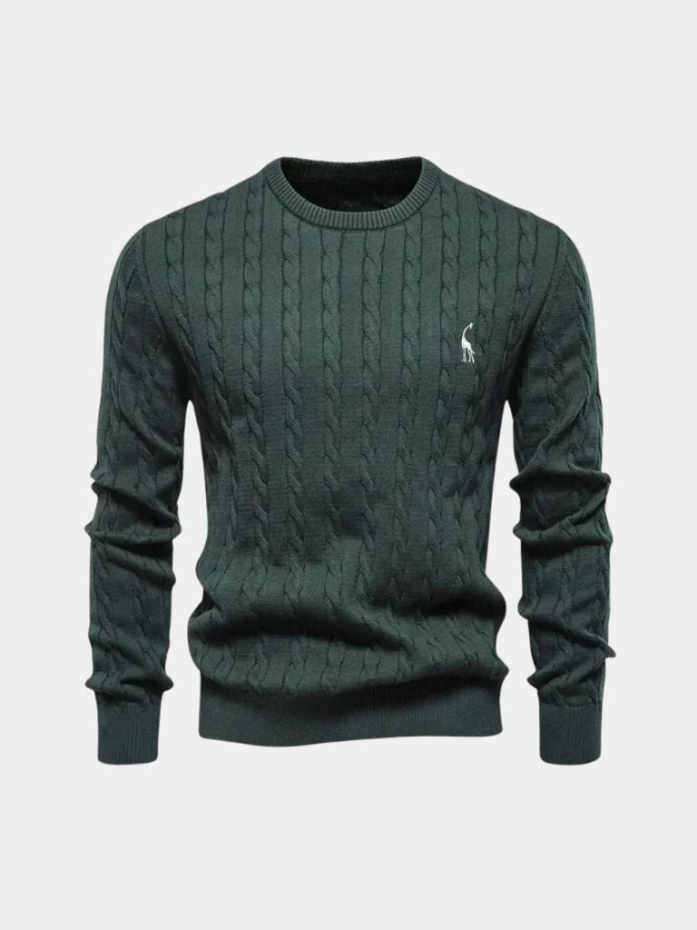 Cotton  Crew Neck Pullover Sweater — North Row | View 13
