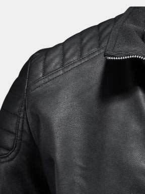 Crusader Leather Jacket — North Row | Detail View